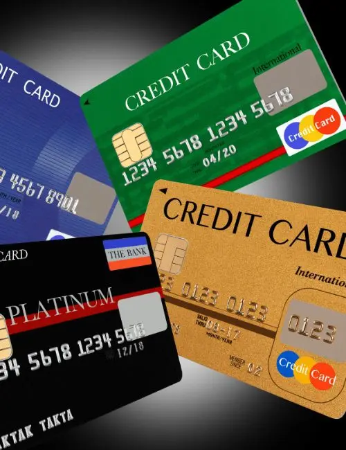 Credit cards representing WPS salary processing