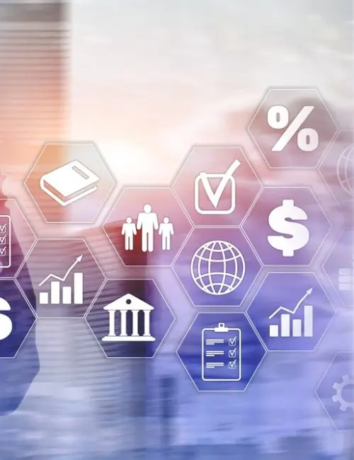 Compliance service icons representing ESR, VAT, WPS, and corporate regulations offered by IRHA in Dubai, UAE.