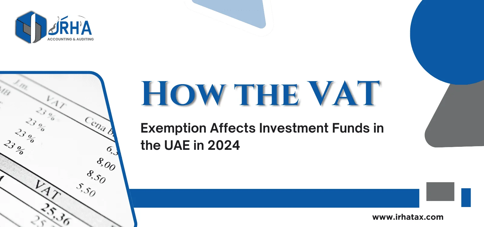 VAT exemption impact on UAE investment funds in 2024 for businesses and investors