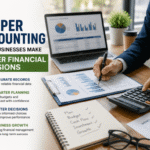 Business professional reviewing financial reports, accounting records, and performance charts to make informed financial decisions for business growth.