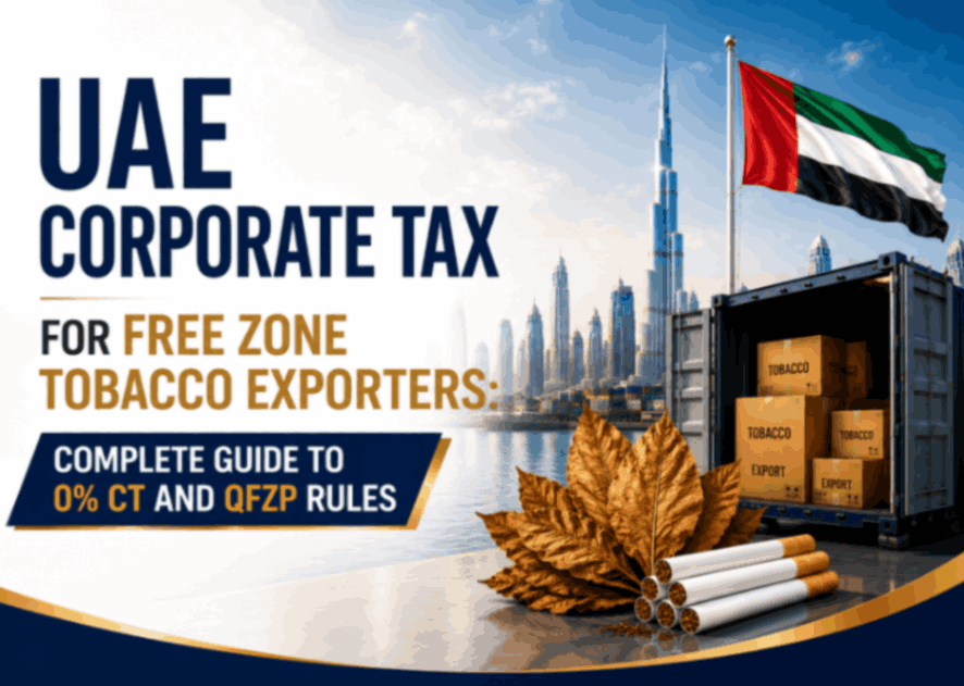 UAE Corporate Tax for Free Zone Tobacco Exporters: Complete Guide to 0% CT and QFZP Rules