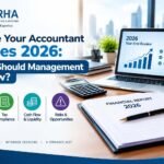 Year-end financial review checklist for 2026 covering financial performance, tax compliance, cash flow, and business risks.