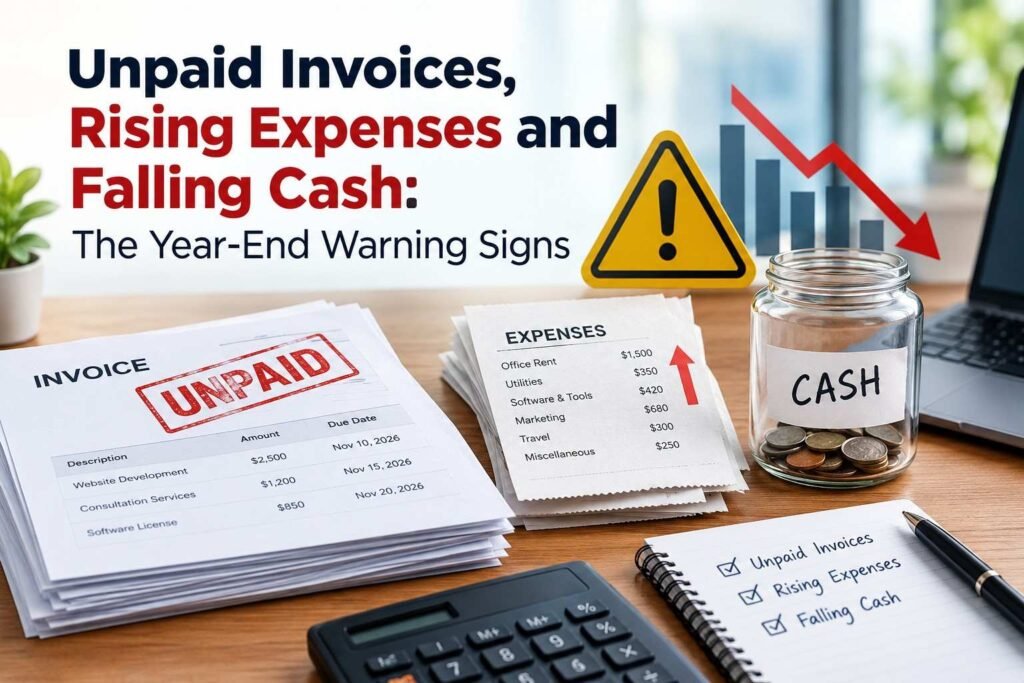 Unpaid Invoices, Rising Expenses and Falling Cash: The Year-End Warning Signs