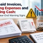Unpaid invoices, rising business expenses and falling cash flow warning signs at year-end
